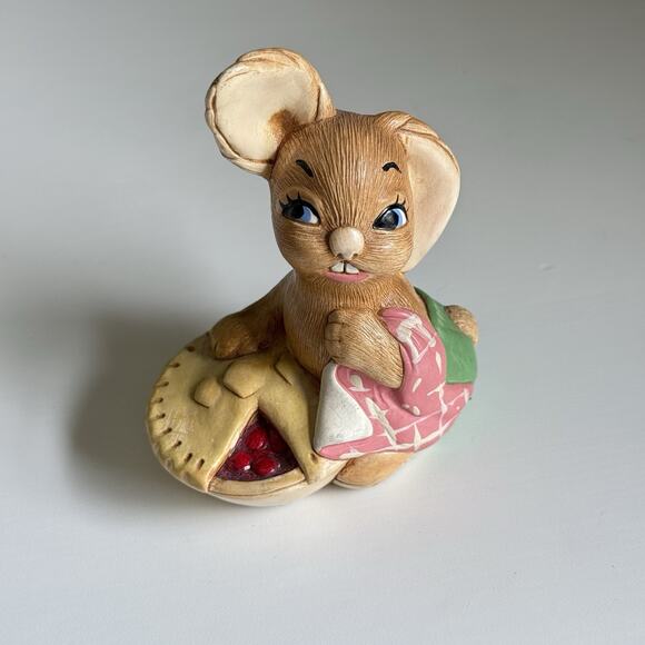 PENDELFIN HAND PAINTED STONECRAFT - PIEFACE - MADE IN ENGLAND 4" - Picture 1 of 8